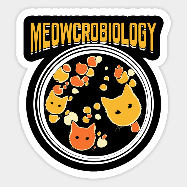 Meowcrobiology Microbiology Microbiologist Gift Sticker by Dolde08